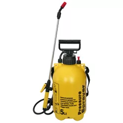   Vállra akasztható permetező, Strend Pro Kingjet Q, 3 liter, sárga, állítható fúvókával, folyadékszivárgás elleni védelemmel, kényelmes vállpánttal