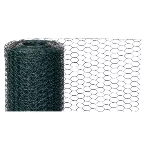 Csibeháló, csirkeháló, Strend Pro Garden Hex PVC, sötétzöld, 100 cm x 25 m, szemméret: 16 mm, drótvastagság: 0,9 mm, PVC bevonatos, hatszögletű