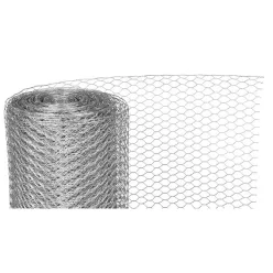   Csibeháló, csirkeháló, Strend Pro Garden Hex ZN, ezüst, 100 cm x 10 m, szemméret: 25 mm, drótvastagság: 0,8 mm, horganyzott, hatszögletű