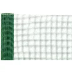   Műanyag kerítésháló, Strend Pro Garden Economy 5, zöld, 100 cm x 5 m, szemméret: 10 x 10 mm, 300 g/m2, négyzetrács, 100 % műanyag