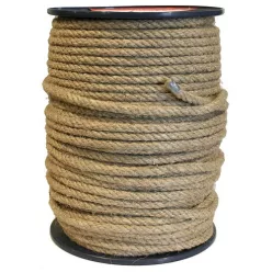   Juta/polipropilén sodrott kötél, Lanex S01029, natúr, hosszúság: 20 m, átmérő: 30 mm, teherbírás 5712 kg, általános felhasználásra, dobon (TC432111)