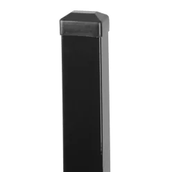   Kerítésoszlop, Strend Pro Garden Eurostandard, antracit, 220 cm, 60 x 40 mm, szögletes, sapkával, horganyzott acél, PVC bevonatú