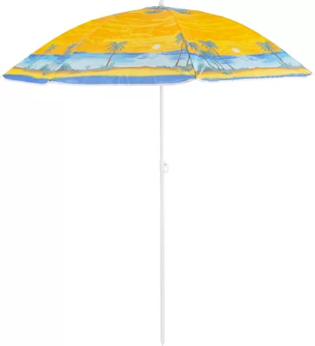 BEACH strand napernyő - 180 cm, 19/22 mm - sárga