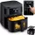 Air Fryer forrólevegős sütő, Berdsen BD-661, 8 l, fekete, olaj nélküli sütés, érintőkijelzős, 12 programos, ablakos kosár, LED világítás, 1700 W