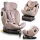 Autósülés, Nukido Aero Line, bézs, 0-36 kg / 40–150 cm, Isofix, i-Size (ECE R129) 360°-ban forgatható, SIP oldalsó ütközésvédelem, 5 pontos övrendszer