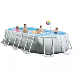   INTEX MetalPrism Set ovális medence 503 x 274 x 122cm (26796)