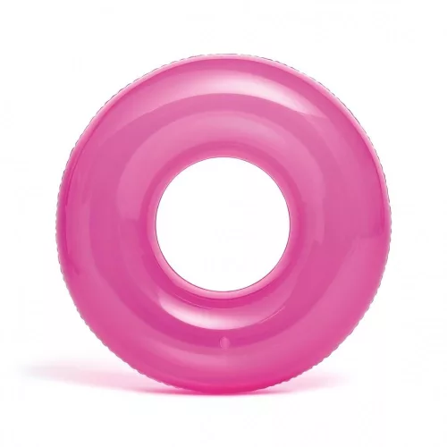 INTEX átlátszó rózsaszín úszógumi D76cm (59260)