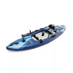  Felfújható kajak, Intex Dakota Quest, 320 x 89 x 20 cm, kék, egyszemélyes, felülülős kialakítás, megerősített, kivehető üléssel, evezővel, pumpával és hordozó hátizsákkal (68245NP)
