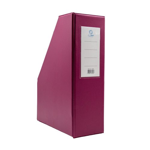 Iratpapucs 9cm, PVC lapraszerelt Bluering®, bordó