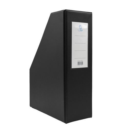 Iratpapucs 9cm, PVC lapraszerelt Bluering®, fekete