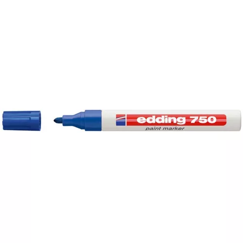 Lakkmarker 2-4mm, kerek Edding 750 kék