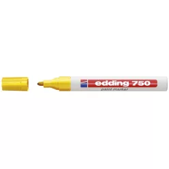 Lakkmarker 2-4mm, kerek Edding 750 sárga