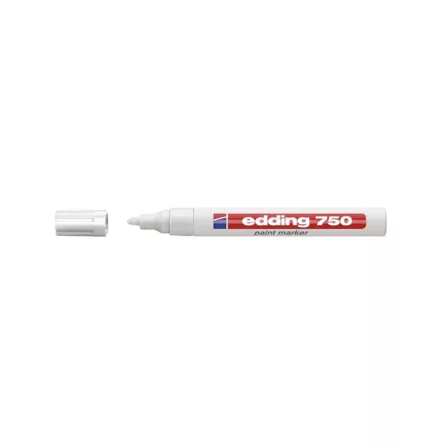 Lakkmarker 2-4mm, kerek Edding 750 fehér