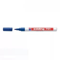 Lakkmarker 1-2mm, kerek Edding 751 kék