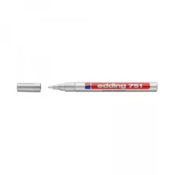 Lakkmarker 1-2mm, kerek Edding 751 ezüst