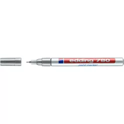 Lakkmarker 0,8mm, kerek Edding 780 ezüst