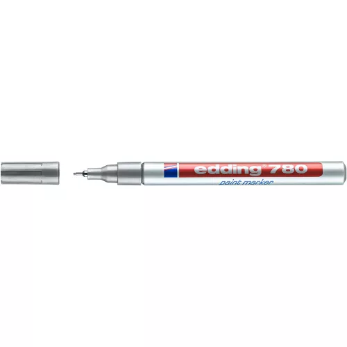 Lakkmarker 0,8mm, kerek Edding 780 ezüst