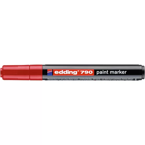LAKKMARKER 2-3MM, KEREK EDDING 790 PIROS