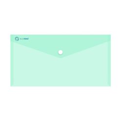   Irattartó tasak DL 'csekk' patentos PP Bluering® transzparens zöld