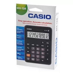   Számológép asztali 12 digit, döntött kijelző Casio MX12B fekete