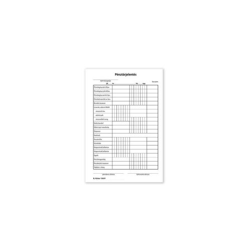 Pénztárjelentés A5, 25x2lapos B.KISKER.104 Bluering®