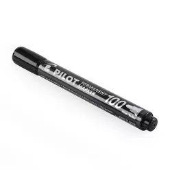 Alkoholos marker 1mm, kerek hegyű, Pilot 100 fekete