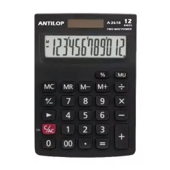  Számológép asztali 12 számjegy nagy, döntött kijelző Antilop A-2618