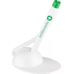   Ügyféltoll antibakteriális T-PEN Ico fehér/zöld test, írásszín kék