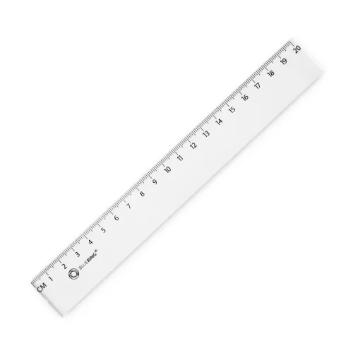 Vonalzó 20cm, műanyag Bluering®
