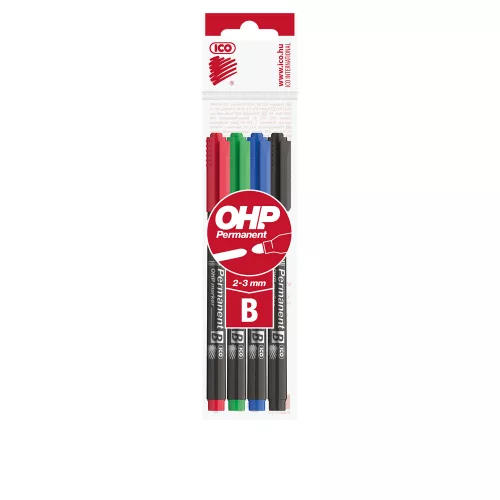 Alkoholos marker készlet, B OHP Ico 10 db/doboz, 4 klf.szín