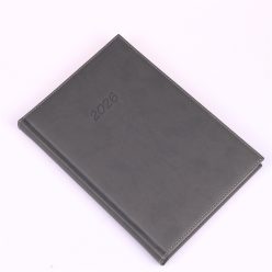   Határidőnapló Bolero B/5, napi krémszínű lapokkal szürke Realsystem 2026.