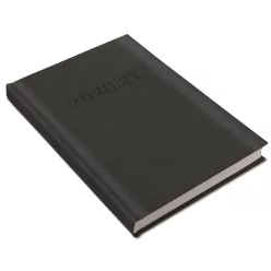   Tanári határidőnapló A5, műbőr 150mmx210mm, fehér lapokkal fekete 2026/2027 Realsystem