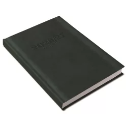   Tanári határidőnapló A5, műbőr 150mmx210mm, fehér lapokkal zöld 2026/2027 Realsystem