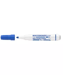   Táblamarker 3mm, mágneses, táblatörlővel multifunkciós Ico MARKERASER kék