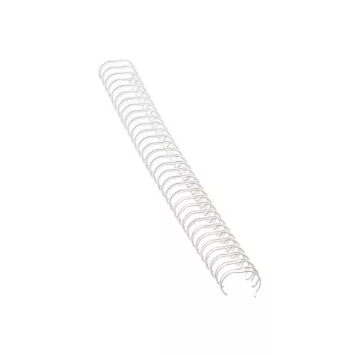 Fém spirál 3:1, 10mm, 51-80lap, Fellowes® 100 db/doboz, fehér