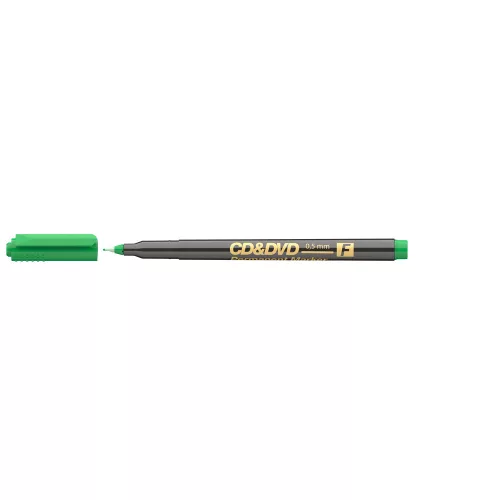 Alkoholos marker 0,5mm, CD/DVD F Ico, zöld 