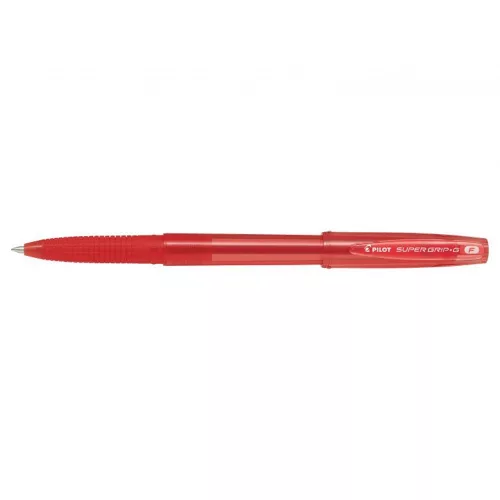 Golyóstoll 0,7 kupakos F Super Grip G Pilot, írásszín piros