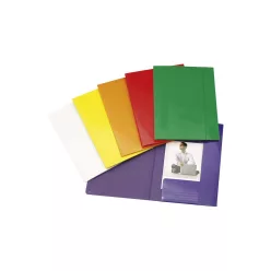 Gumis mappa A4, 600g. FC karton Glossy piros