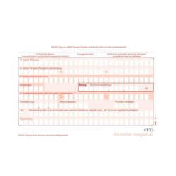 Nyomtatvány átutalási megbízás A6, PFNY.11 2pld