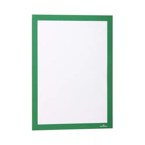Infókeret A4, XXL csomag, 10 db/doboz, Durable Duraframe® zöld