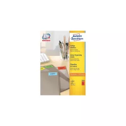   Etikett címke, 70 x37mm, univerzális, 24 címke/ív, 100 ív/doboz, Avery piros