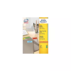   Etikett címke, 70 x37mm, univerzális, 24 címke/ív, 100 ív/doboz, Avery zöld