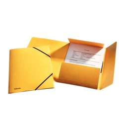   Gumis mappa A4, prespán karton, 15mm, Esselte Rainbow sárga