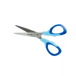 Olló, 14cm, hegyes, iskolai, ergonomikus, Nebulo