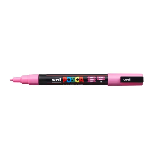 Dekormarker 0,9-1,3mm, Uni Posca PC-3M rózsaszín