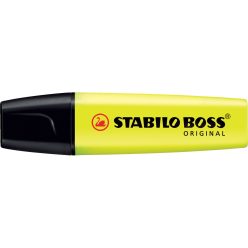   Szövegkiemelő 2-5mm, vágott hegyű, STABILO Boss original sárga