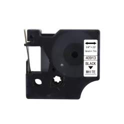   Feliratozógép szalag kompatibilis Dymo S0720680/40913 9mmx7m ECO fekete/fehér