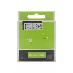   Feliratozógép szalag kompatibilis Dymo D1 S0720530/45013 12mmx7m ECO fekete/fehér