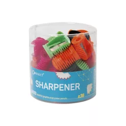   Hegyező 1 lyukú műanyag Connect különféle színek, 36 db/henger