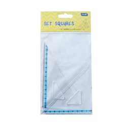   Vonalzókészlet, háromszög 10 cm és 14cm, ( 45°/60° ) 2 db/bliszter Educa